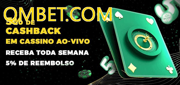 Promoções do cassino ao Vivo QMBET.COM